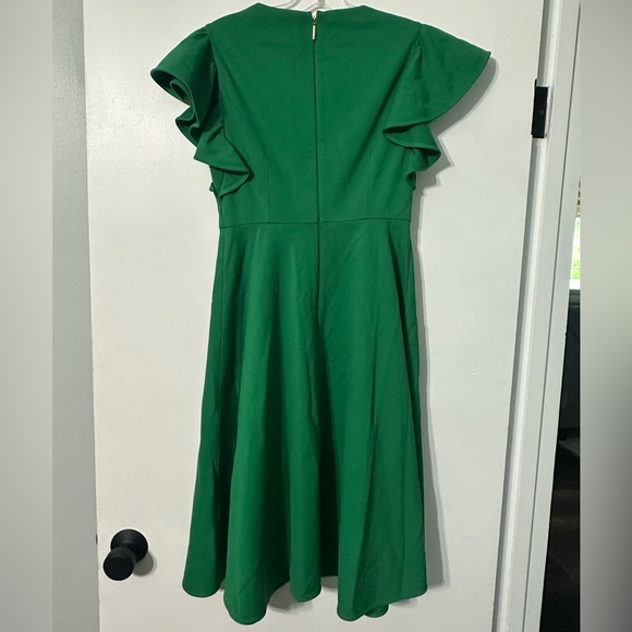 Kate Spade Green Ponte Flutter-sleeve Dress Women’s 0 - Picture 2 of 8